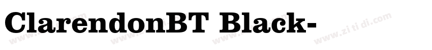 ClarendonBT Black字体转换